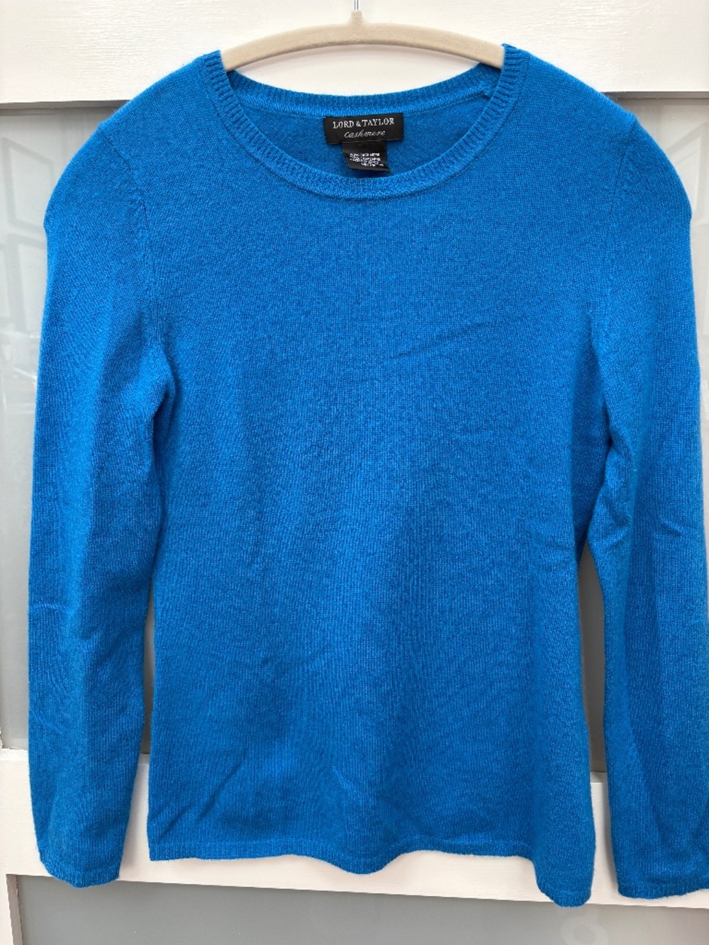 Lord and Taylor XS Bright Blue Cashmere Sweater